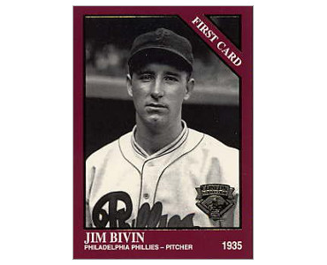 Conlon card of Jim Bivin.