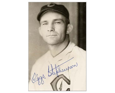 Postcard photo of Riggs Stephenson, as a member of the Cleveland Indians.